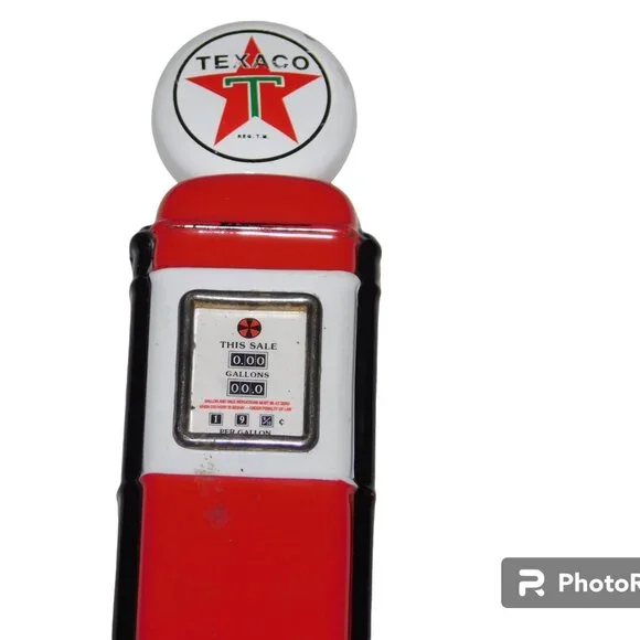 Franklin Mint Collector Knife, Texaco Gas Pump, With Padded Pouch